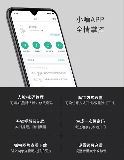 德施曼智能锁:C级锁芯防止撬锁,手机APP全情掌控,丰富智能生活