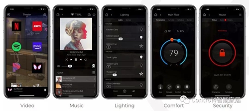 Control4新操作系统OS 3内置5大功能,实现系统定制化服务