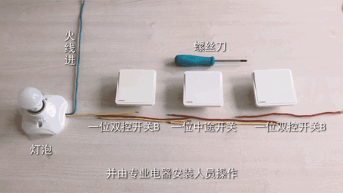 知识丨一分钟带你学会中途开关接线,打造智能家居电气一开多控