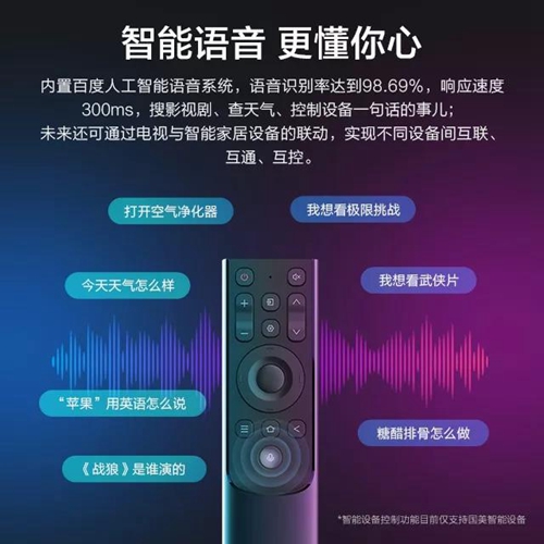 新品丨国美65/75英寸全面屏超薄智能电视:采用4K甄选画质,实现智能语控