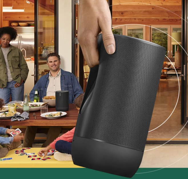 Sonos Move智能音响:全球100多种音乐流媒体服务,经久耐用便于携带