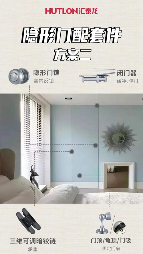科普丨 汇泰龙智能生活带你一文读懂隐形门配套件怎么选?