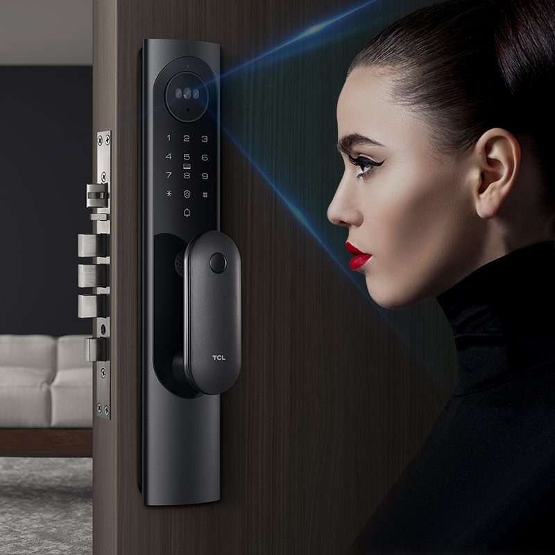 tcl智能家居物联网智能锁k6x:采用智慧锁体,配备超大指纹识别区 – 数